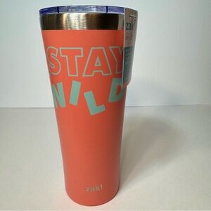 NWT. Zak! brand 30 oz tumbler. “STAY WILD” graphic. keep beverages hot or cold.